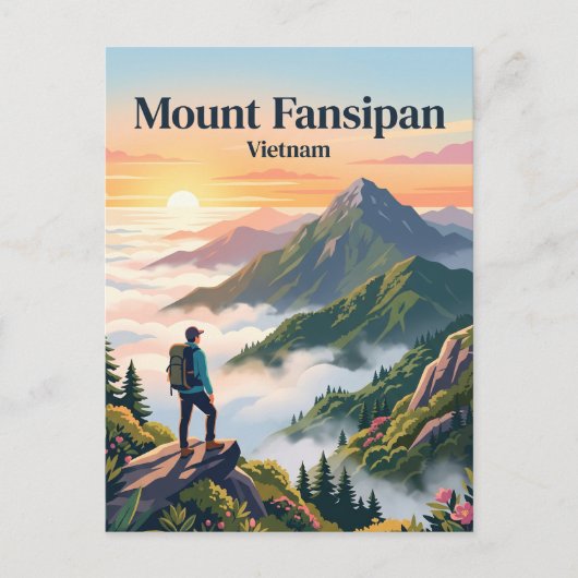 ベトナム ファンシーパン山 ポストカード (正面)