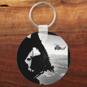 ベトナム：ヘリコプターと兵士がタージに近づく キーホルダー (正面)