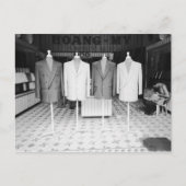 ベトナム・ホイアン, オーダーメイドのスーツをチェック ポストカード (正面)