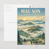 ベトナム ランソン マウソン山の旅 ポストカード (正面/裏面)