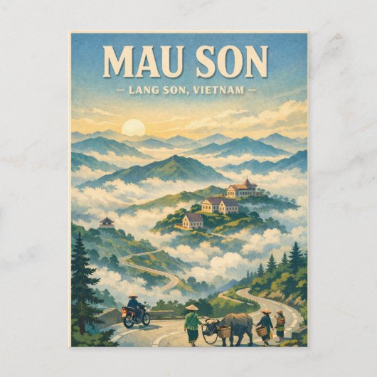 ベトナム ランソン マウソン山の旅 ポストカード (正面)