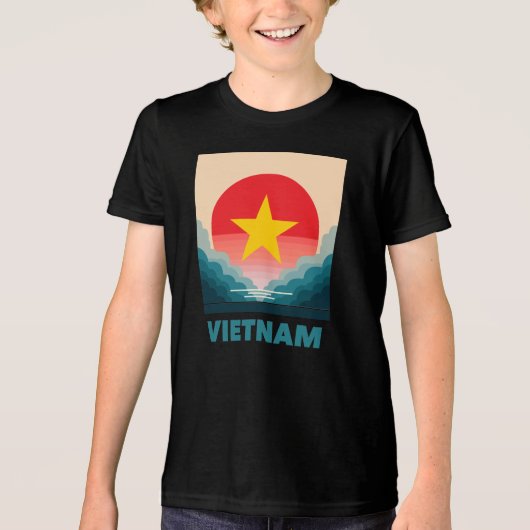 ベトナム 東南アジア トライブレンドTシャツ (正面)