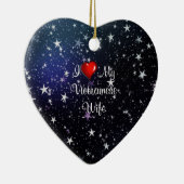 ベトナム:私はベトナムの妻を愛している セラミックオーナメント (右)