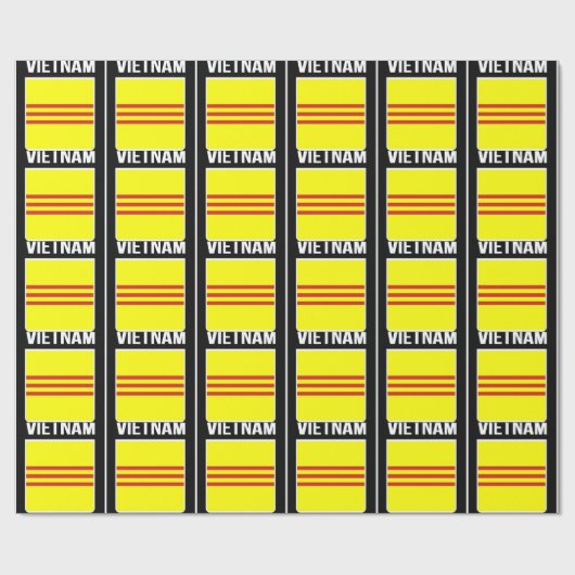 ベトナムCờのvàngのBaのsọcのđỏの共和国の旗 ラッピングペーパー (フラット)