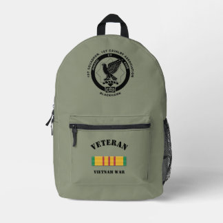 ベトナムODグリーン騎兵バックパック プリントバックパック