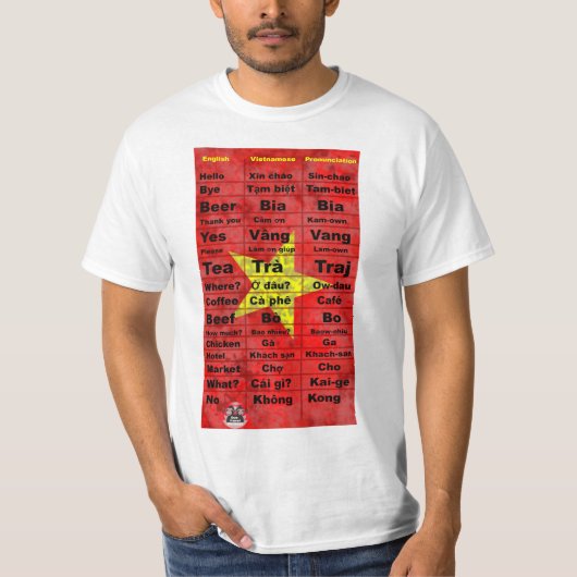 ベトナムTシャツ – DICTIONARY Tシャツ (正面)