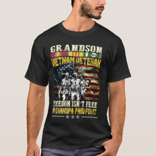 ベトナ誇りを持ったム退役軍人のMens孫 – Freedom Tシャツ