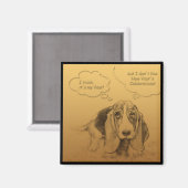 ベトユーモアのあるナム中国のドッグ年角磁石 マグネット (正面/裏面)