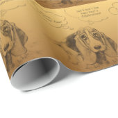 ベトユーモアのあるナ中国のム犬の年包みP ラッピングペーパー (ロールコーナー)