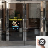 ベト最高のナムフードポーヌードルレストラン ウィンドウサイン (オフィスドア)