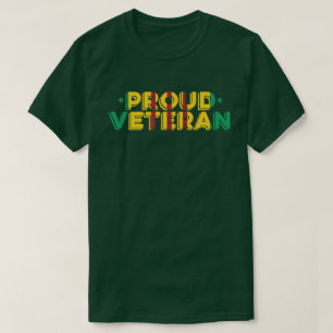 ベト誇りを持ったナム戦争退役軍人リボン Tシャツ