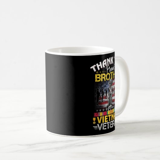 ベト誇りを持ったナム退役軍人の兄弟 – ありがとう コーヒーマグカップ (正面右)