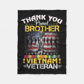 ベト誇りを持ったナム退役軍人の兄弟 – ありがとう フリースブランケット (正面)