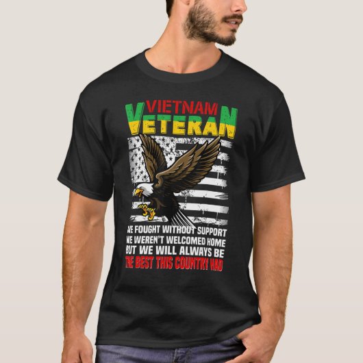 ベト誇りを持ったナム退役軍人アメリカ愛国米国退役軍人 Tシャツ (正面)