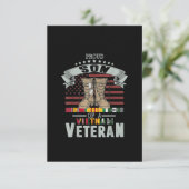 ベト誇りを持ったナム退役軍人父の日の男性 出欠カード (スタンド正面)