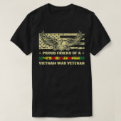 ベト誇りを持ったナム退役軍人軍隊獣医の友人 Tシャツ (デザイン正面)