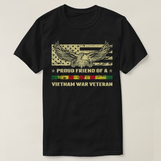ベト誇りを持ったナム退役軍人軍隊獣医の友人 Tシャツ (デザイン正面)