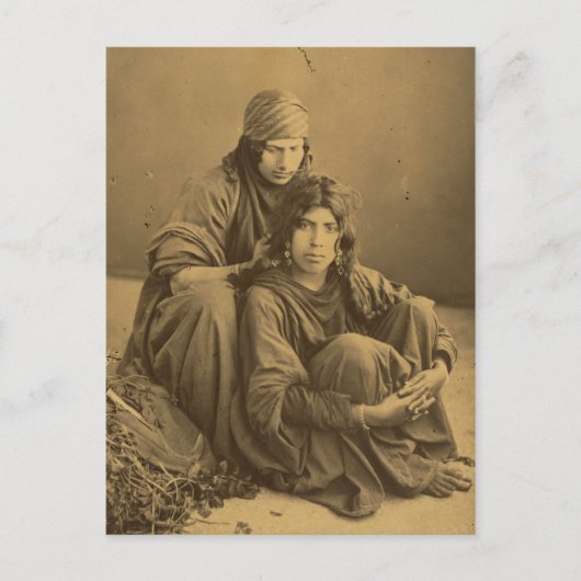 ベドウィン、ウェストバンク、ジェリコヴィンテージ ポストカード (正面)