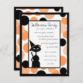 ベドットハロウィン招待状 招待状 (正面/裏面)