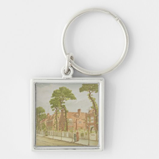 ベドフォード公園1882年の眺め(色のlitho) キーホルダー (正面)