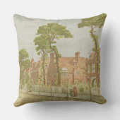 ベドフォード公園1882年の眺め(色のlitho) クッション (裏面)