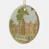 ベドフォード公園1882年の眺め(色のlitho) セラミックオーナメント (右)