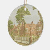 ベドフォード公園1882年の眺め(色のlitho) セラミックオーナメント (左)