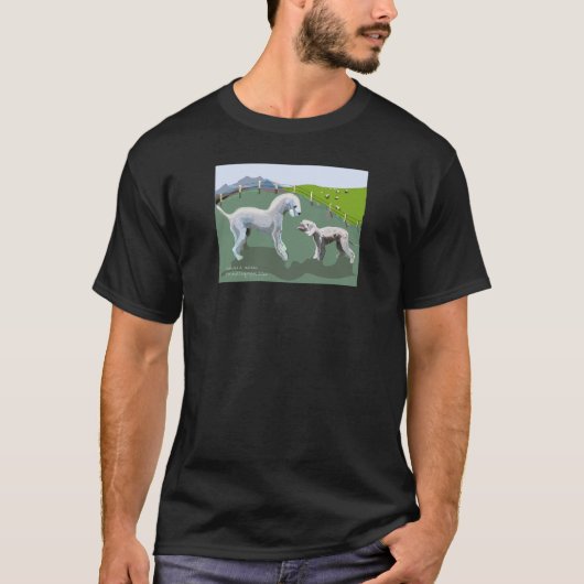 ベドリントン・テリア-あなたの英雄に会うこと Tシャツ (正面)