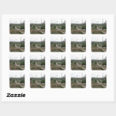 ベナジール公園の風景画プリント スクエアシール (シート)