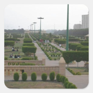 ベナジール公園の風景画プリント スクエアシール