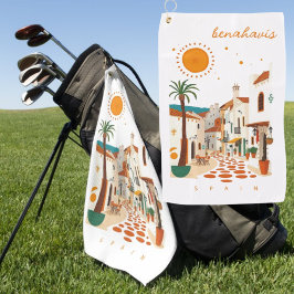 ベナハビス スペイン 白い町 での休暇 ゴルフタオル