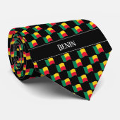 ベナンの波型のフラッグ ネクタイ (ロール)