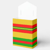 ベナンの黄ストライプ色、赤、緑の2 フェイバーボックス (オープン)