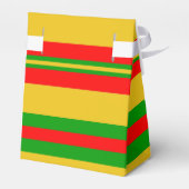 ベナンの黄ストライプ色、赤、緑の2 フェイバーボックス (裏面サイド)