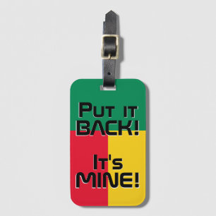 ベナン国旗おもしろい国 ラゲッジタグ