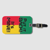 ベナン国旗おもしろい国 ラゲッジタグ (正面横)