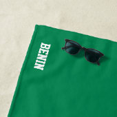 ベナン国旗の華やかな愛国心 ビーチタオル (インサイチュ)