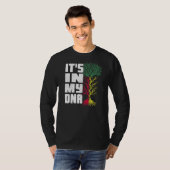 ベナン国旗ベナンのアフリカのルーツ私のDna Pにある Tシャツ (正面フル)