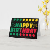 ベナン国旗愛国的な誕生日 カード (黄色い花)