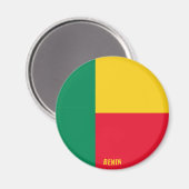 ベナン国旗魅力的国 マグネット (正面/裏面)