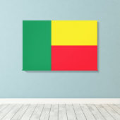 ベナン国旗（アフリカ） キャンバスプリント (インサイチュ (ウッドフロア))