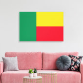 ベナン国旗（アフリカ） キャンバスプリント (インサイチュ (リビング))