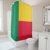 ベナン国旗（アフリカ） シャワーカーテン (インサイチュ)