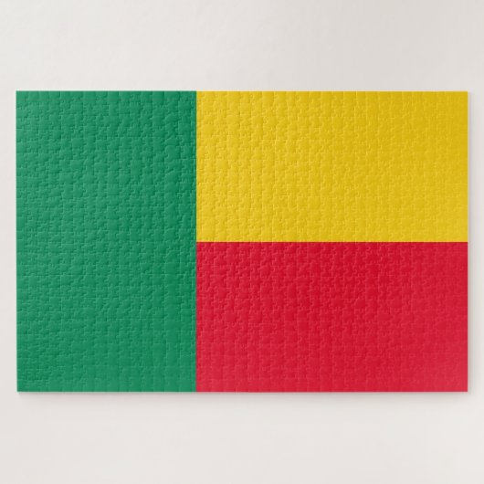 ベナン国旗（アフリカ） ジグソーパズル (横)