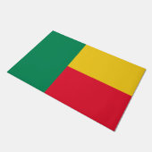 ベナン国旗（アフリカ） ドアマット (アングル)