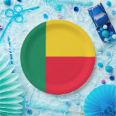 ベナン国旗(アフリカ) ペーパープレート (パーティー)