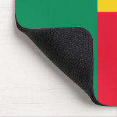 ベナン国旗(アフリカ) マウスパッド (コーナー)