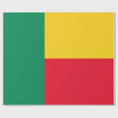 ベナン国旗（アフリカ） ラッピングペーパー (フラット)