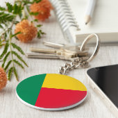 ベナン国旗 キーホルダー (側面)