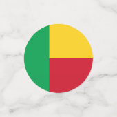 ベナン国旗 コンフェッティ (スモール正面)